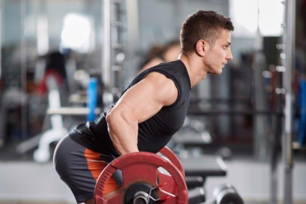 Bent Over Lateral Barbell Lat Raises